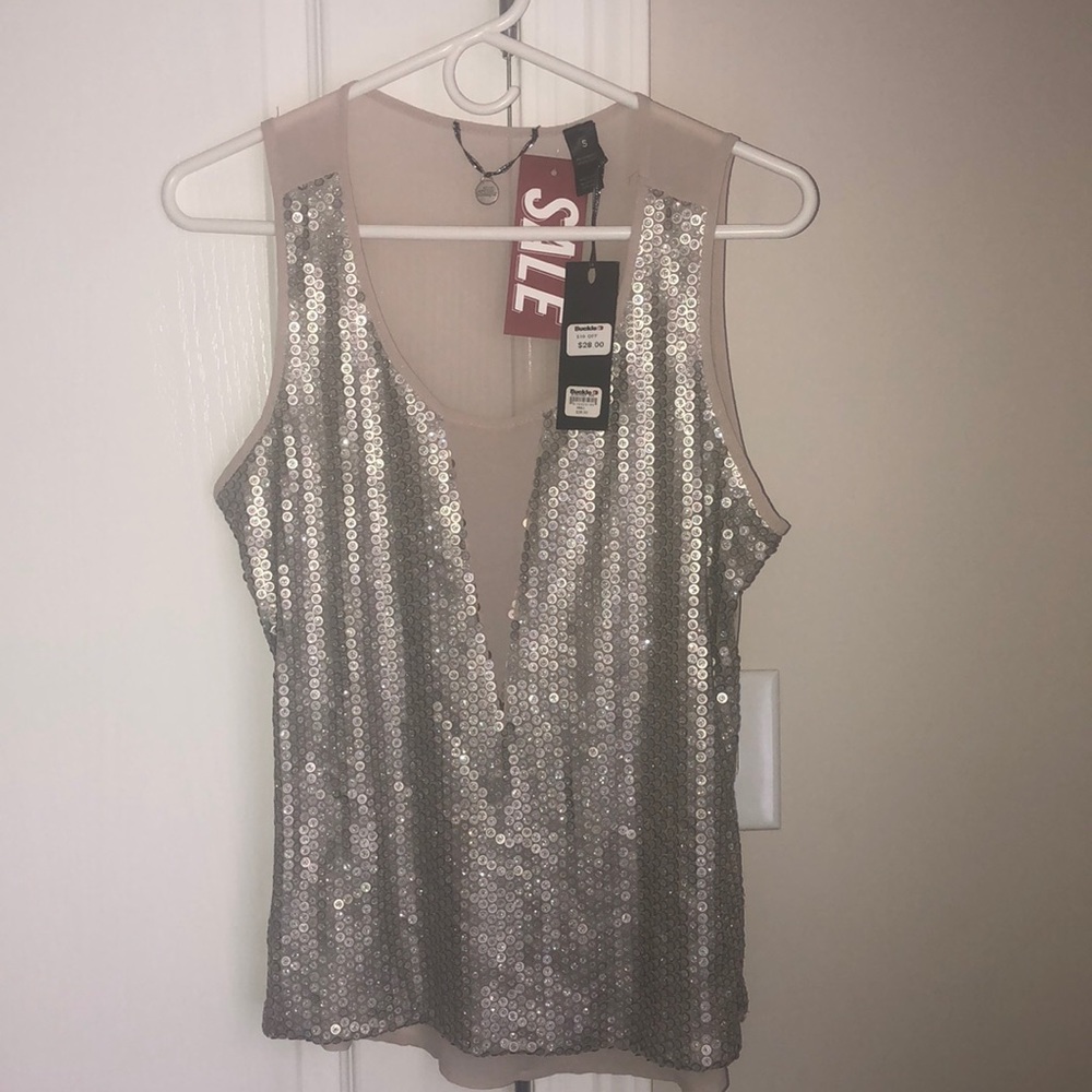 NWT sequin tank top!